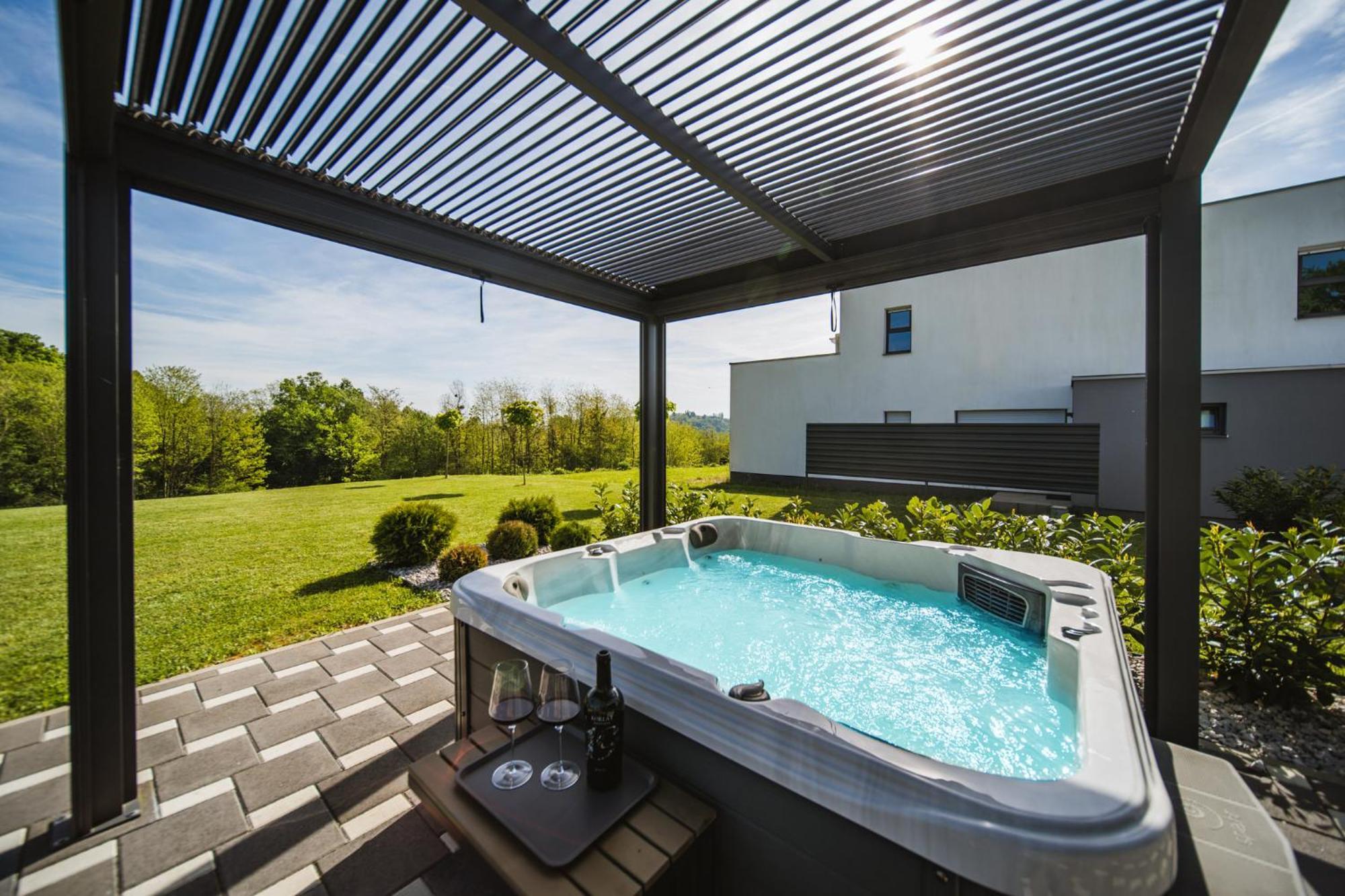 K Relax Place, Varazdinske Toplice, Modern Home With Sauna, Jacuzzi, Wifi Εξωτερικό φωτογραφία